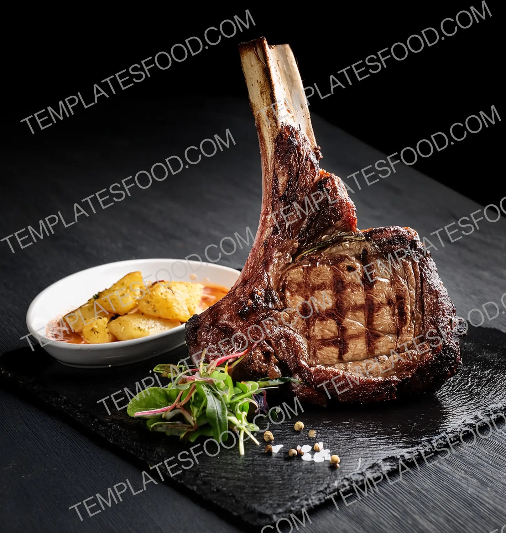 Steakhouse Photo Pack - 50 High-Resolution Menu Images Food Templates